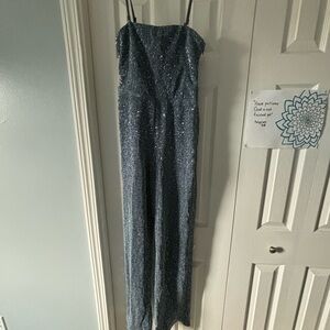 Sparkle blue jumpsuit
